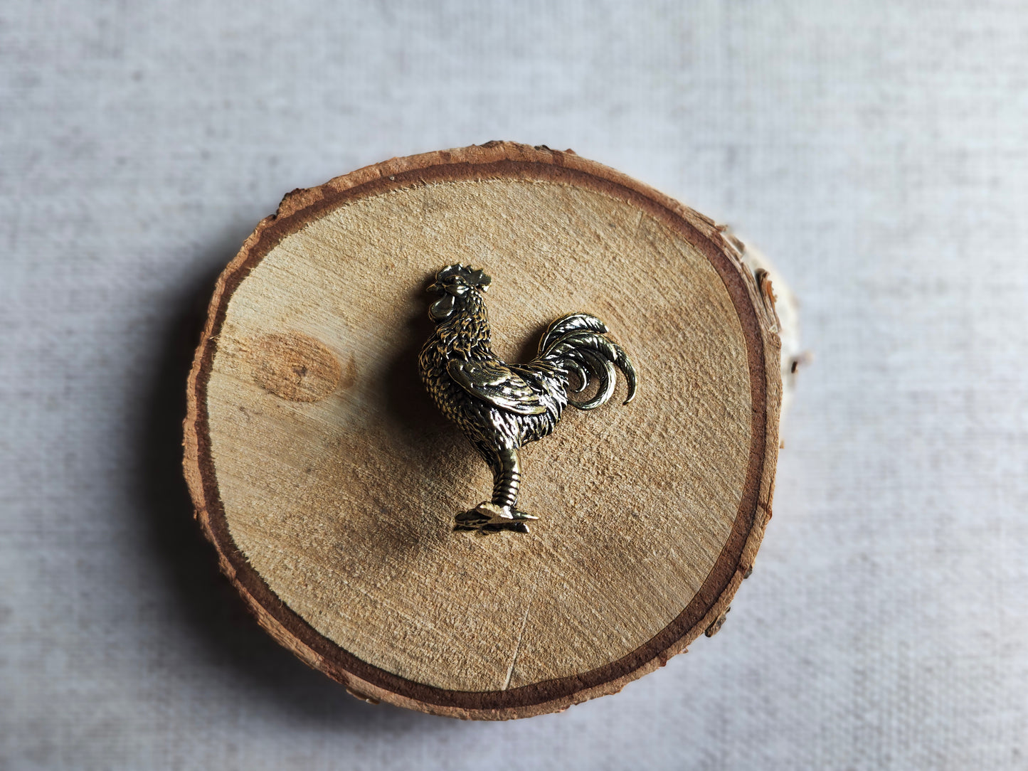 Coq animal ferme oiseau Figurine laiton