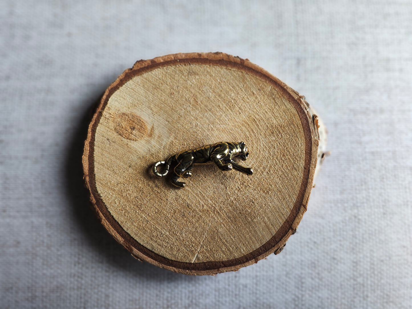 Tigre figurine animal félin laiton