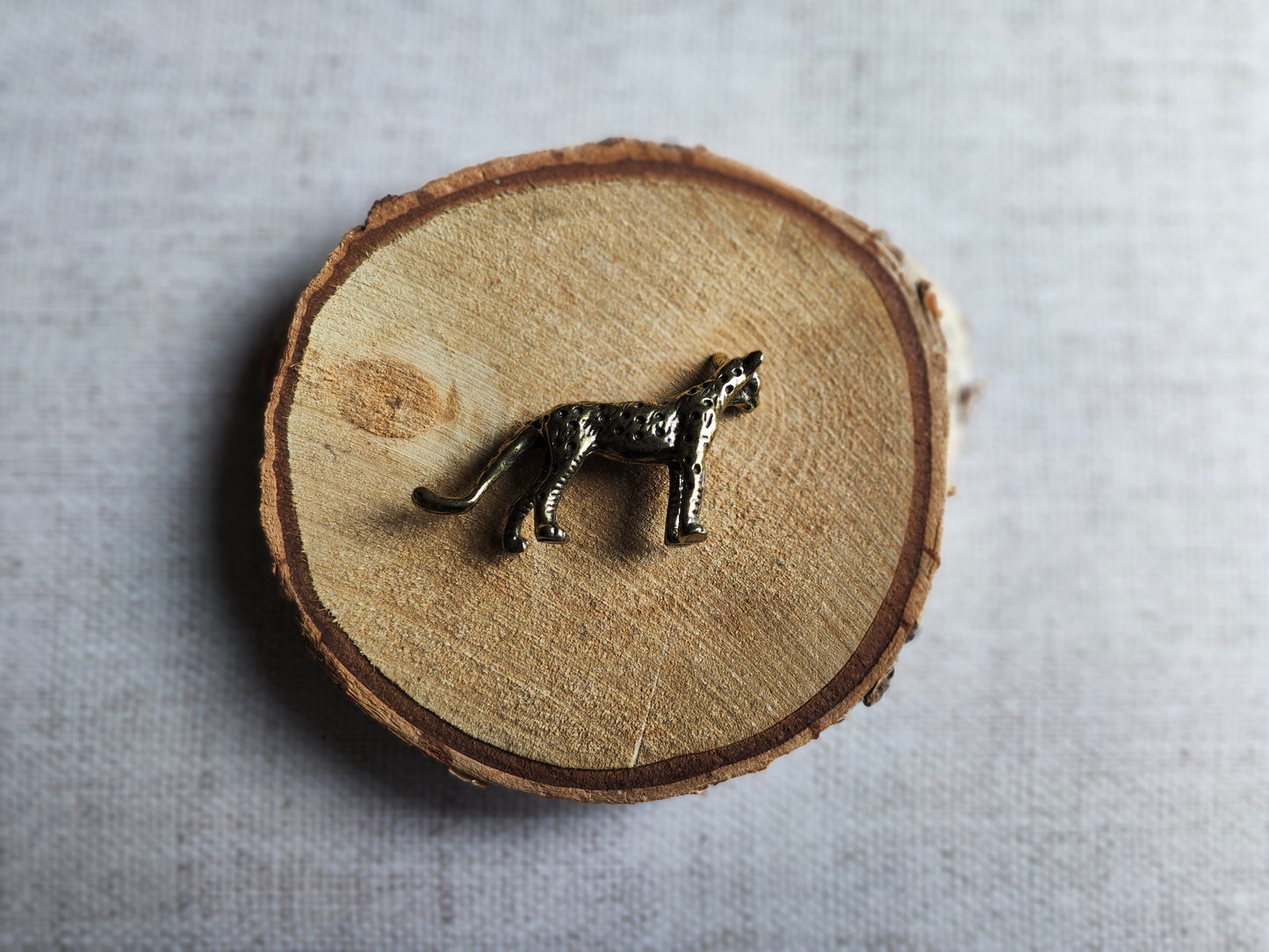 Guépard figurine animal félin Afrique laiton