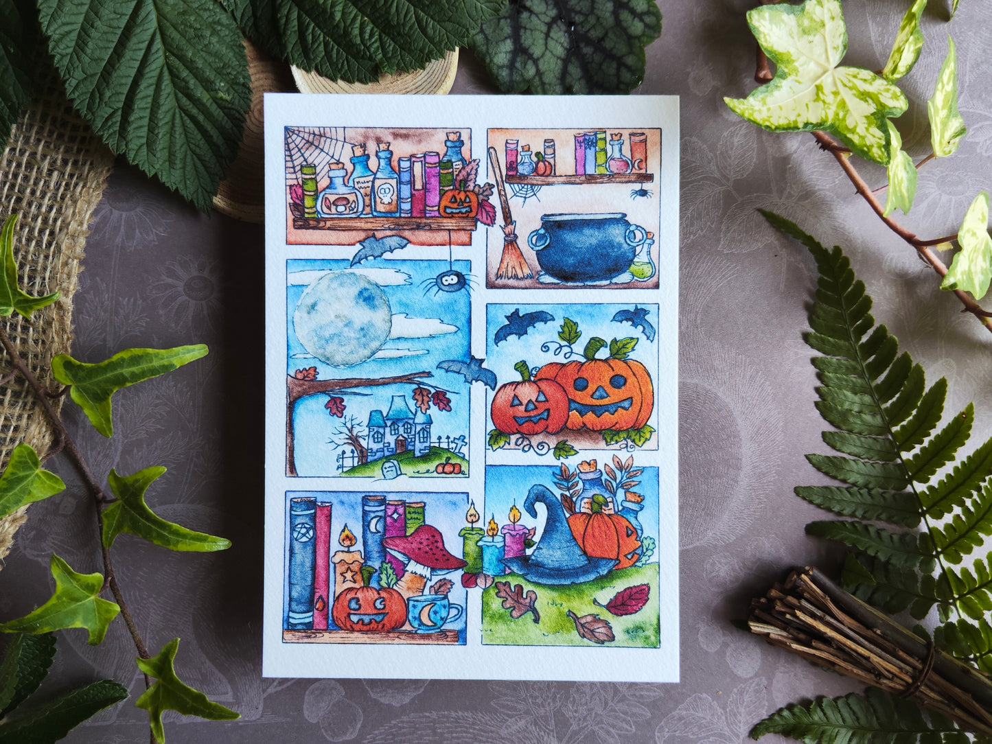 Carte Halloween – Moodboard d’Octobre Magique