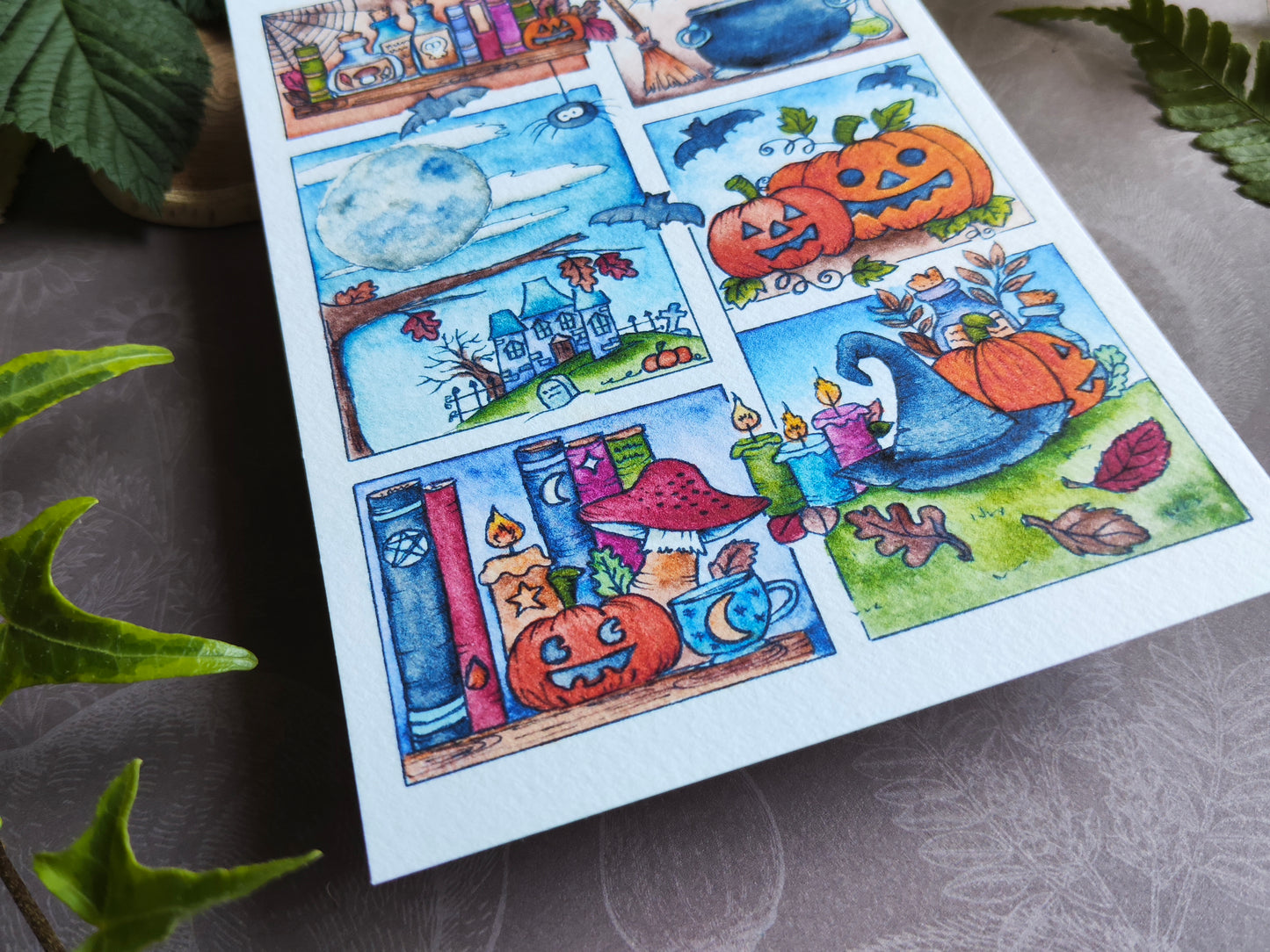 Carte Halloween – Moodboard d’Octobre Magique