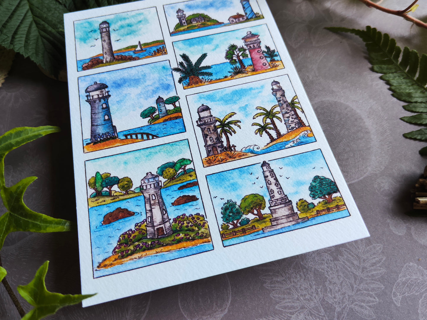 Carte Moodboard Phare – Bord de Mer Breton