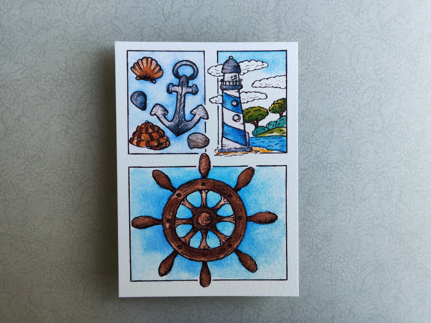 Carte Marine Phare – Barre Ancre Bateau