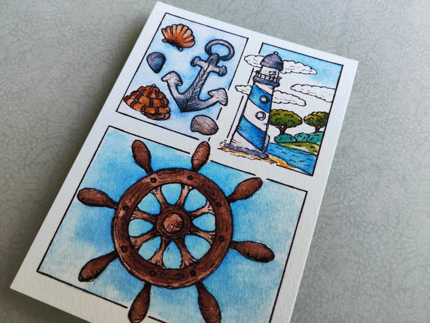 Carte Marine Phare – Barre Ancre Bateau