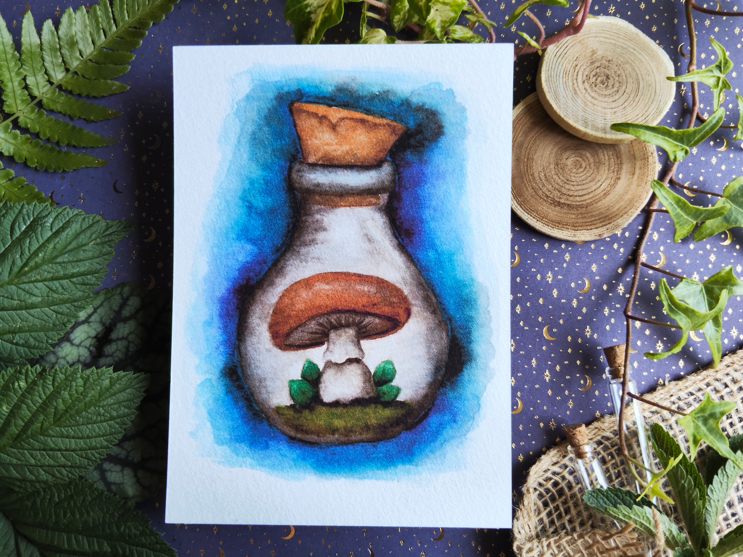 Carte Fiole Magique – Potion et Champignon