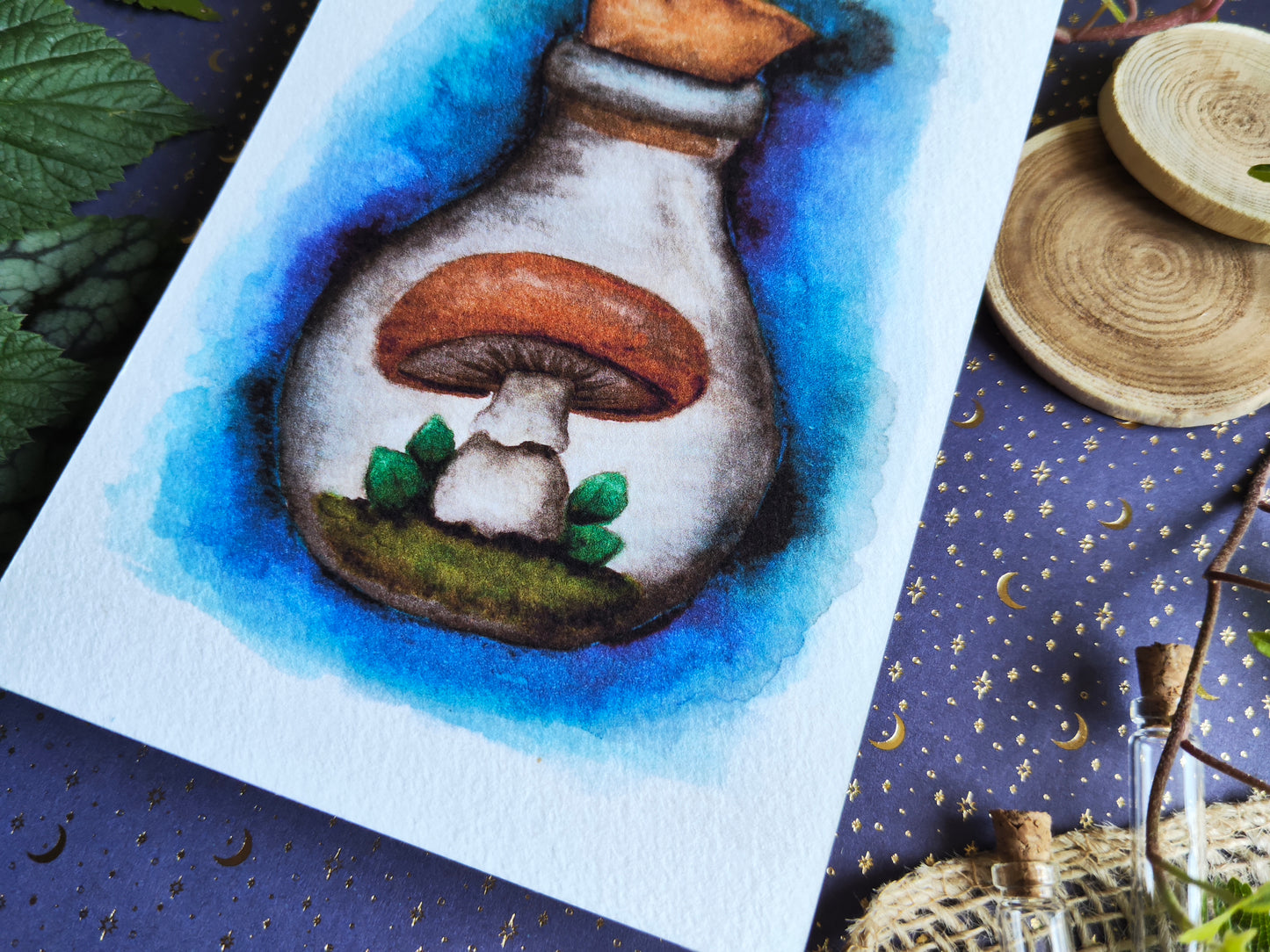 Carte Fiole Magique – Potion et Champignon