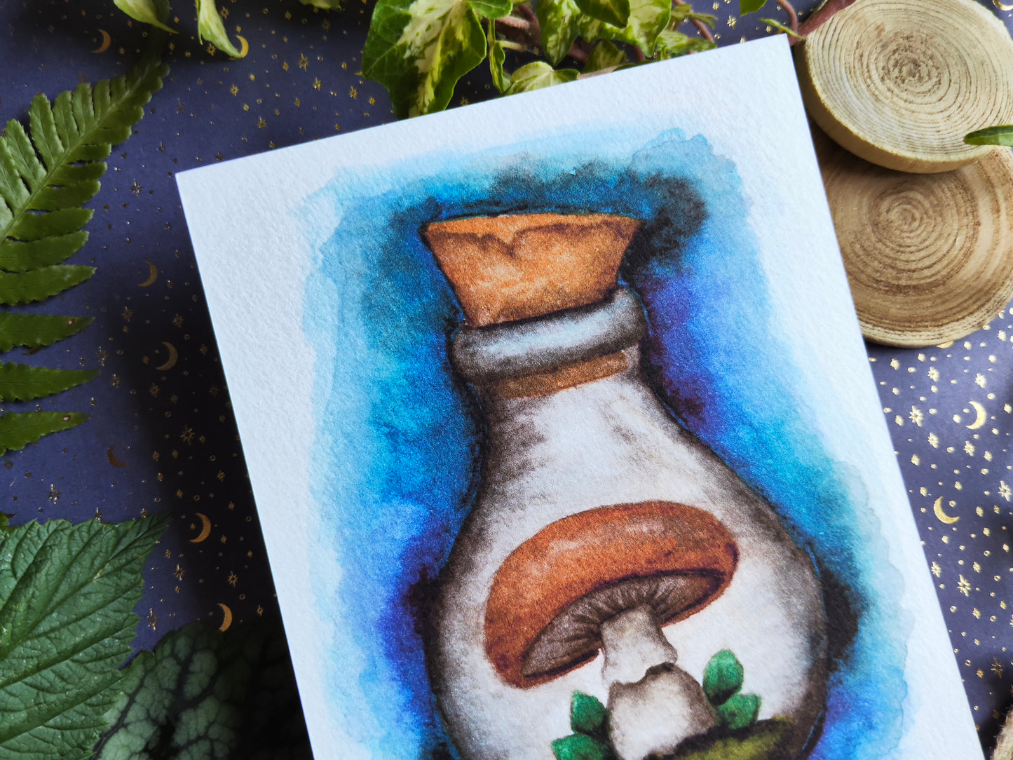 Carte Fiole Magique – Potion et Champignon
