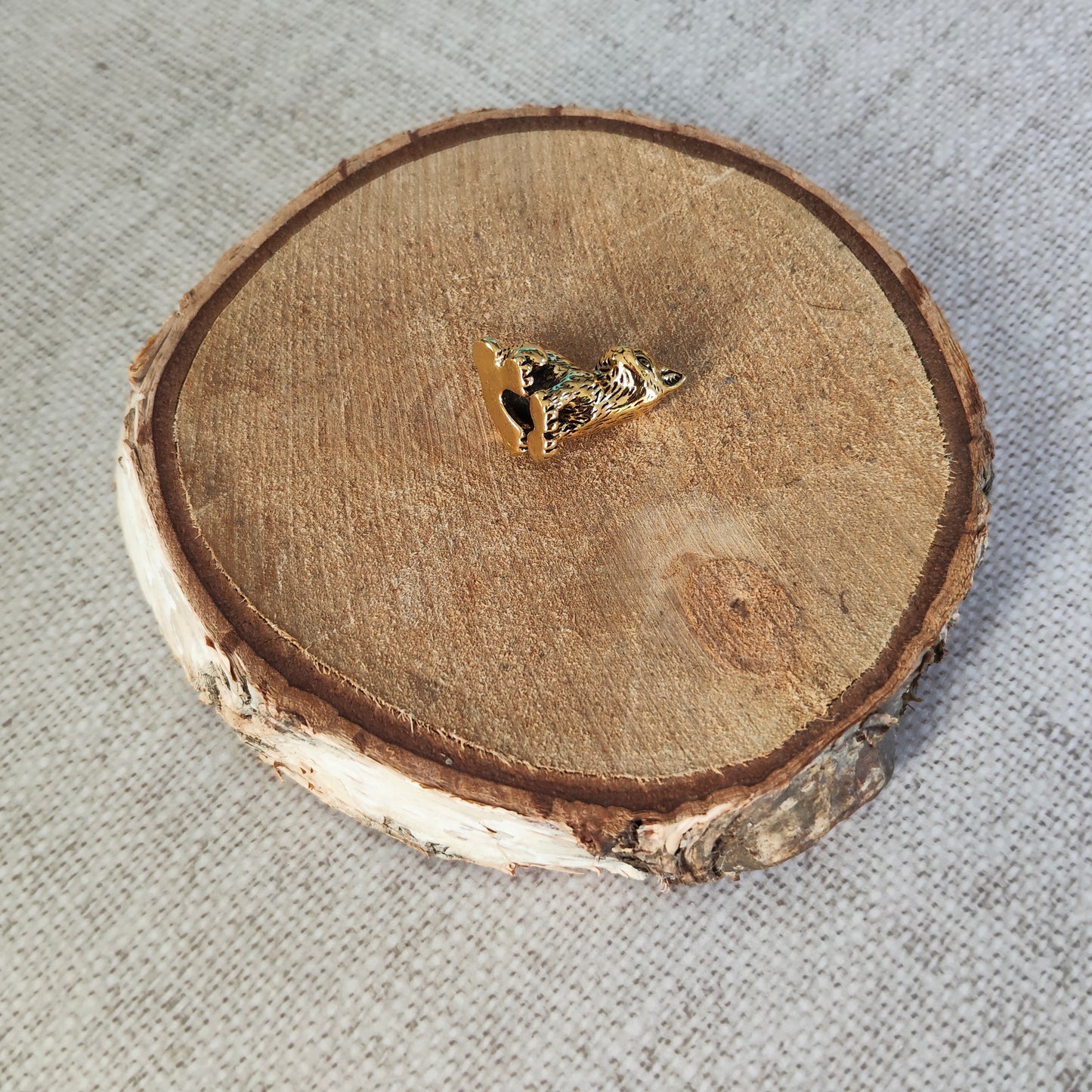 Chat Assis Animal Figurine Laiton