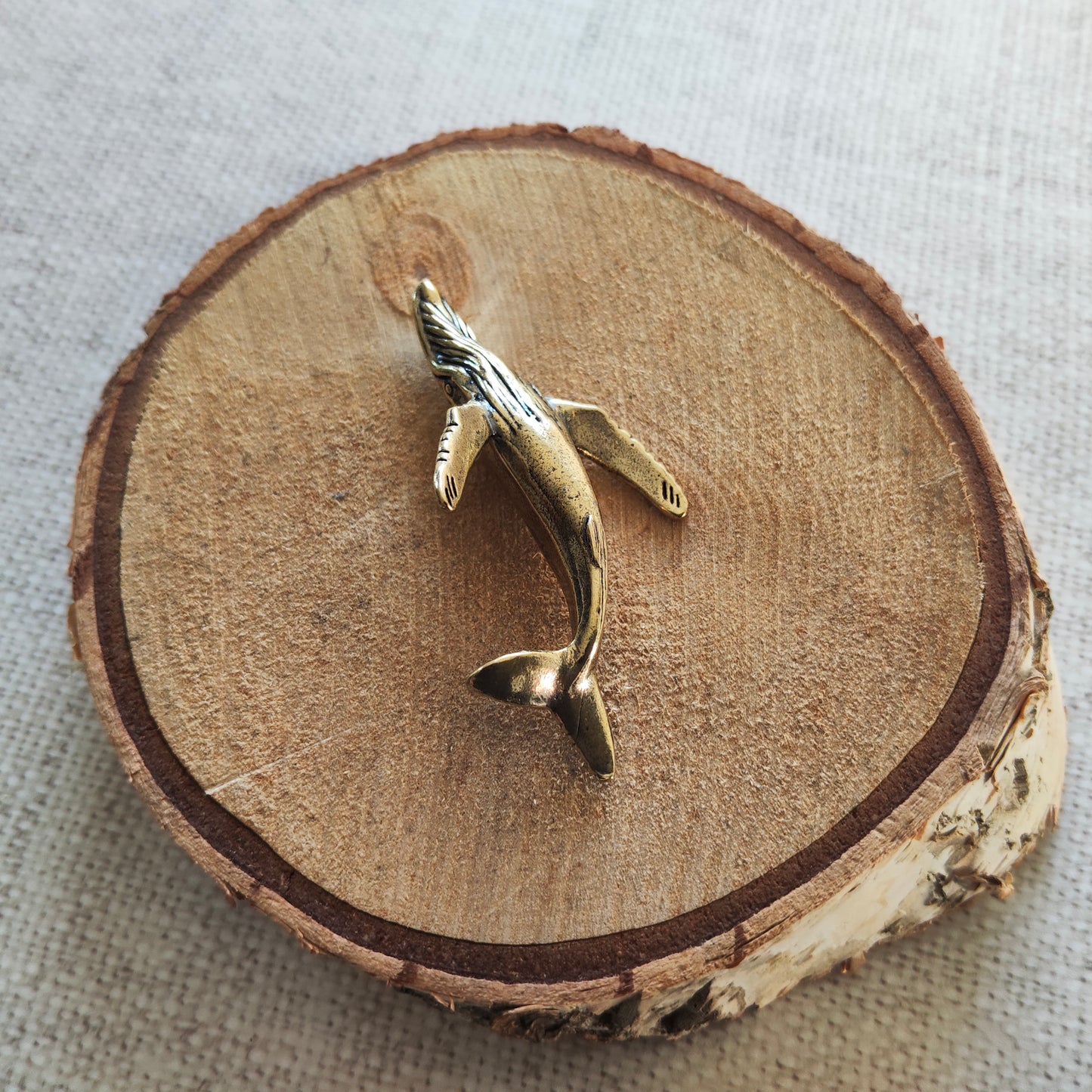 Baleine Cétacé Animal Marin Figurine Laiton