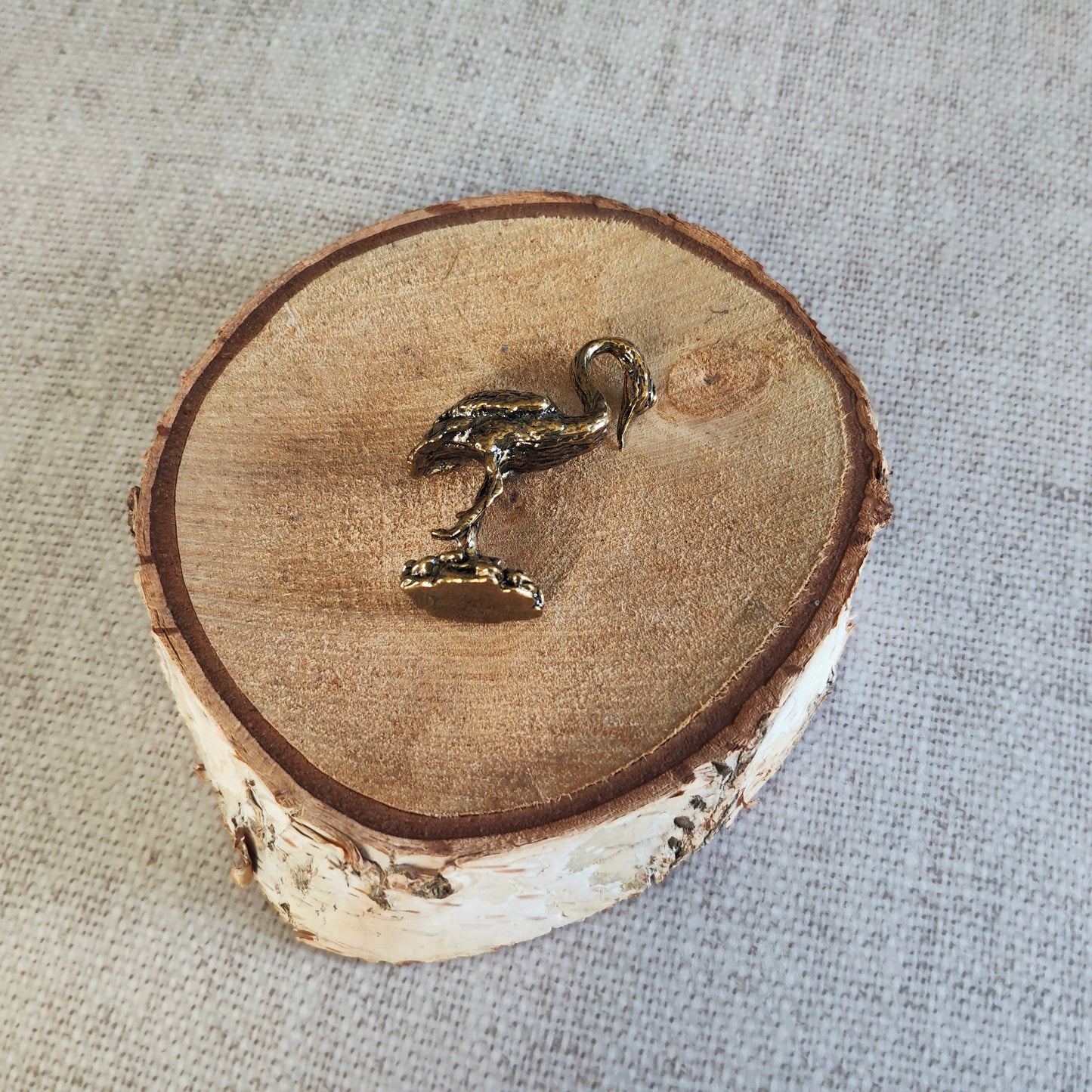 Grue Oiseau Japon Animal Figurine laiton