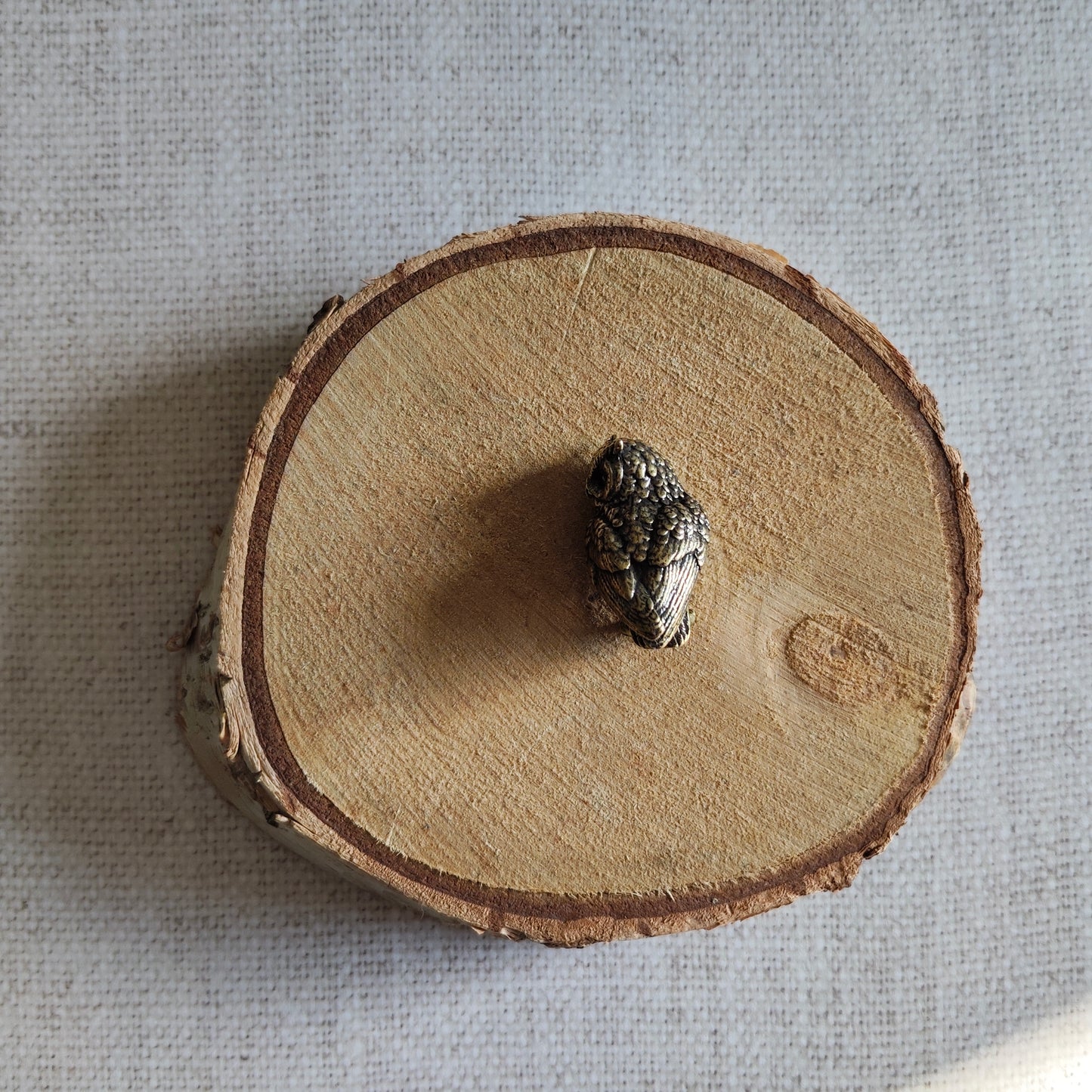 Hibou Grand Duc oiseau figurine rapace animal laiton