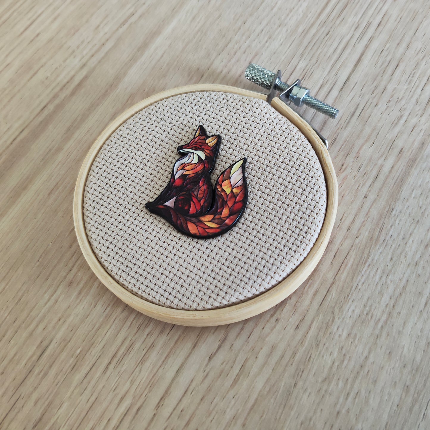 Pin's Renard Animal Nuance Orange Effet