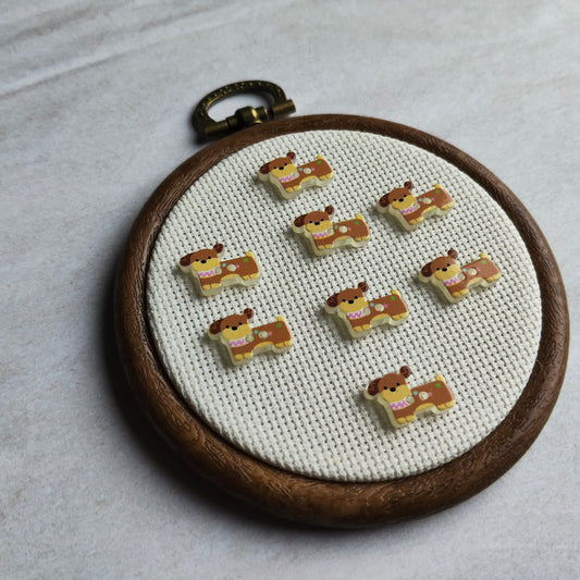 Des boutons chiens pour différents styles créatifs