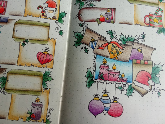 Bullet journal de Noël : idées de pages et inspirations créatives