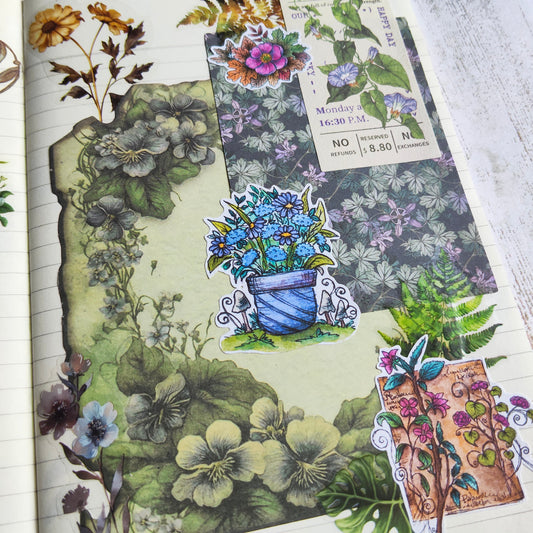 Le journaling autour des fleurs, une parenthèse douce et créative