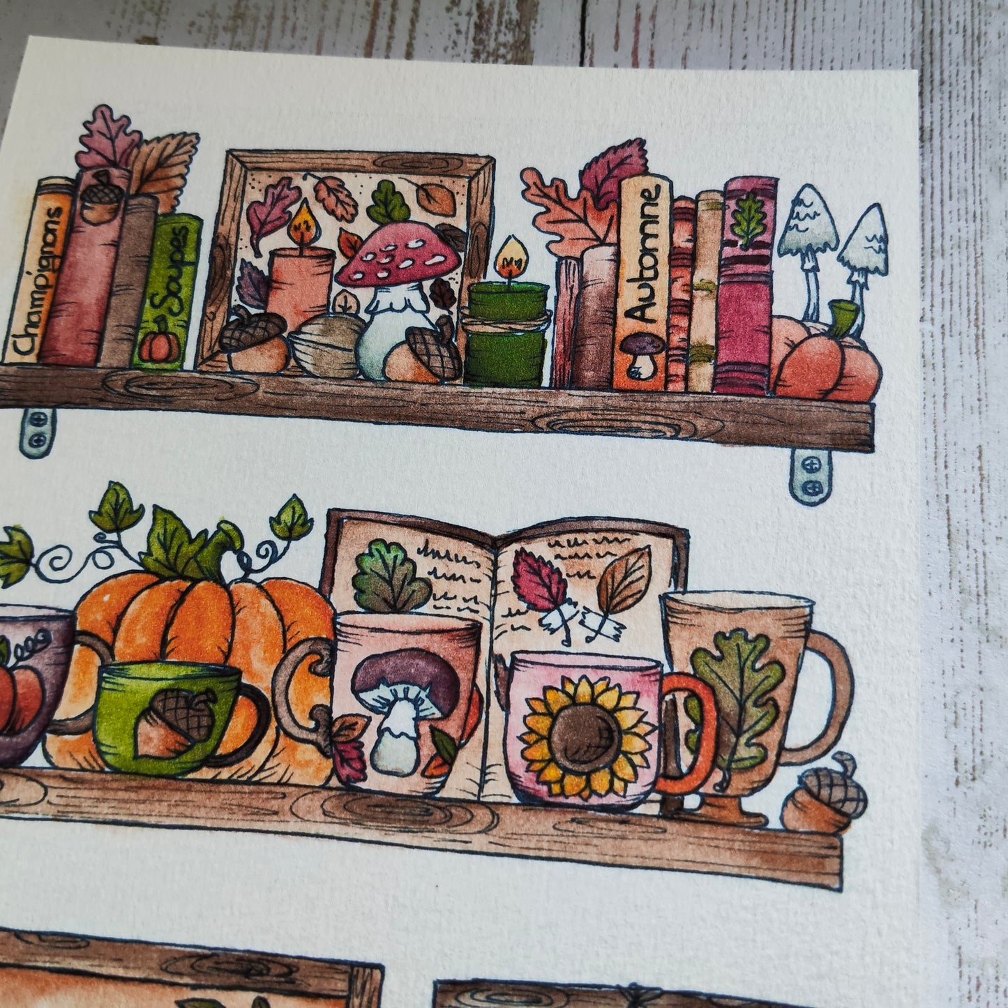 Affiche A5 Bibliothèque d’Automne – Livres & Forêt