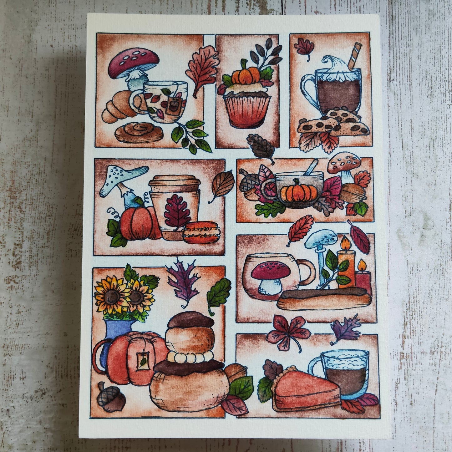 Affiche A5 Saison Automne Moodboard Gourmandise