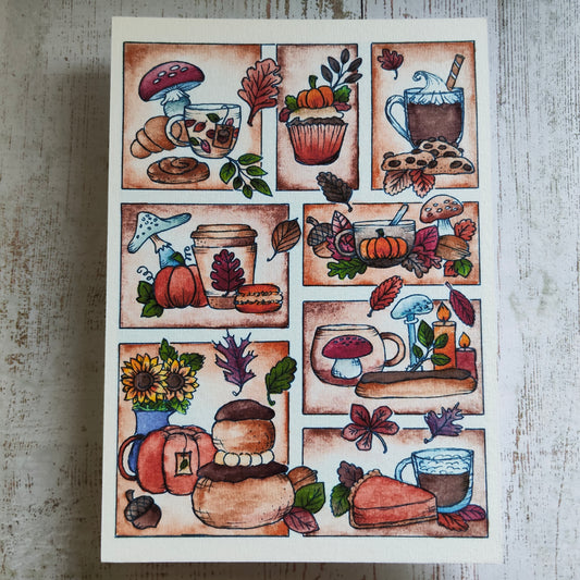 Affiche A5 Saison Automne Moodboard Gourmandise