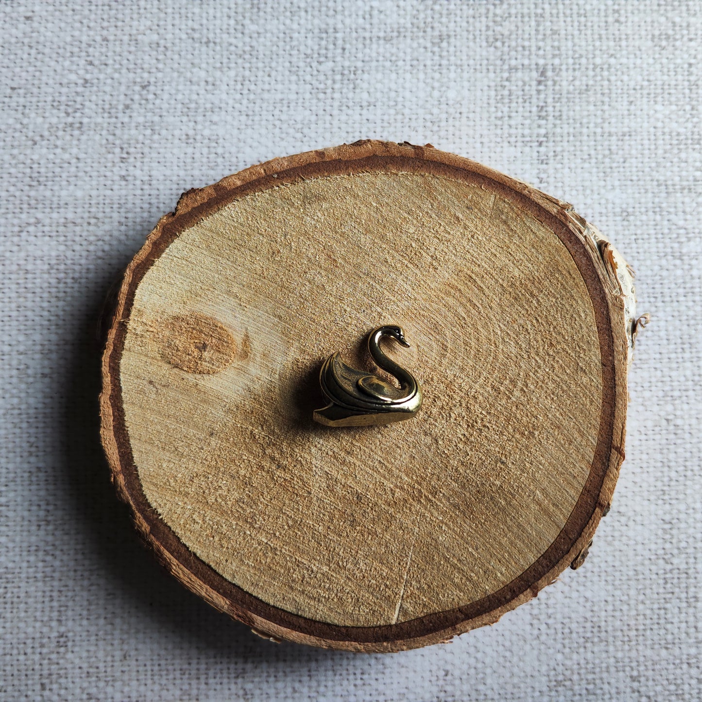 Cygne oiseau figurine animal laiton