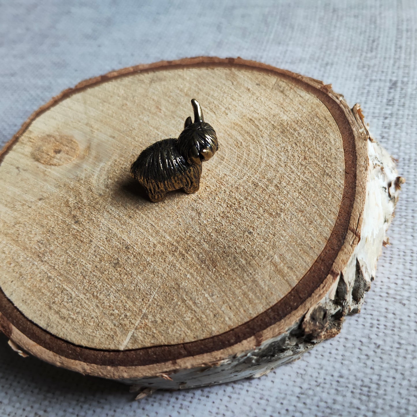 Petit Yak figurine animal mignon laiton