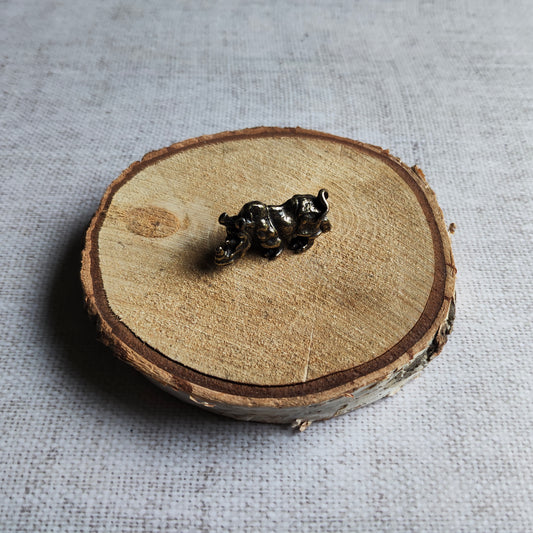 Rhinocéros figurine animal Afrique laiton