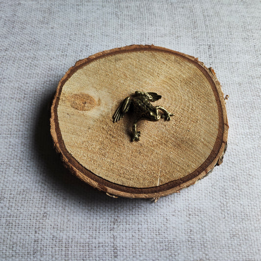 Crapaud figurine animal laiton