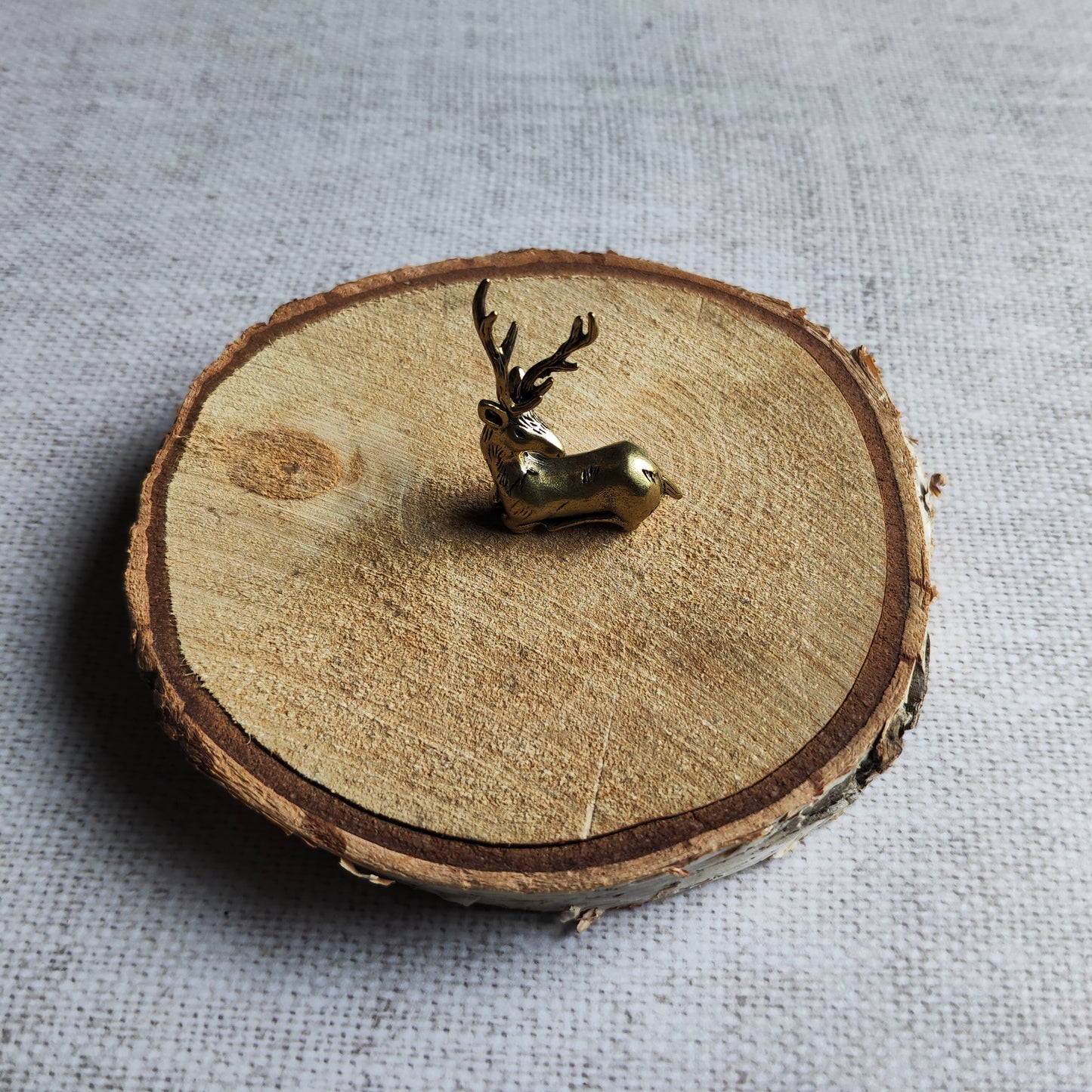 Cerf figurine animal forêt laiton