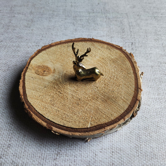 Cerf figurine animal forêt laiton