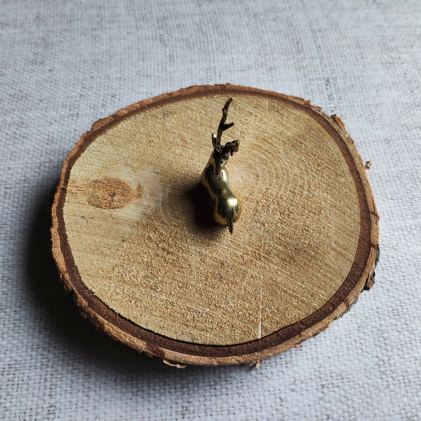 Cerf figurine animal forêt laiton