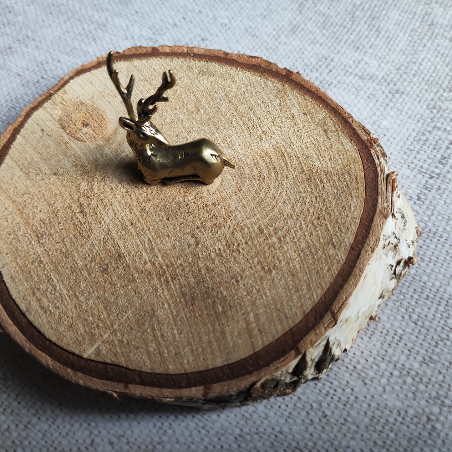 Cerf figurine animal forêt laiton