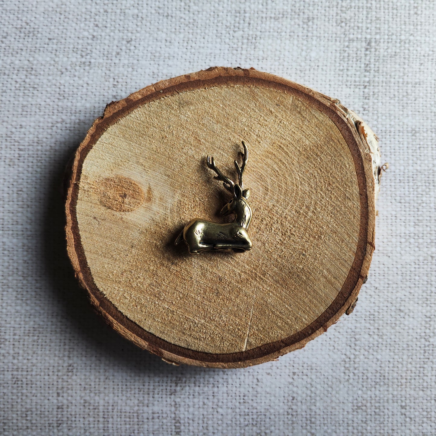 Cerf figurine animal forêt laiton