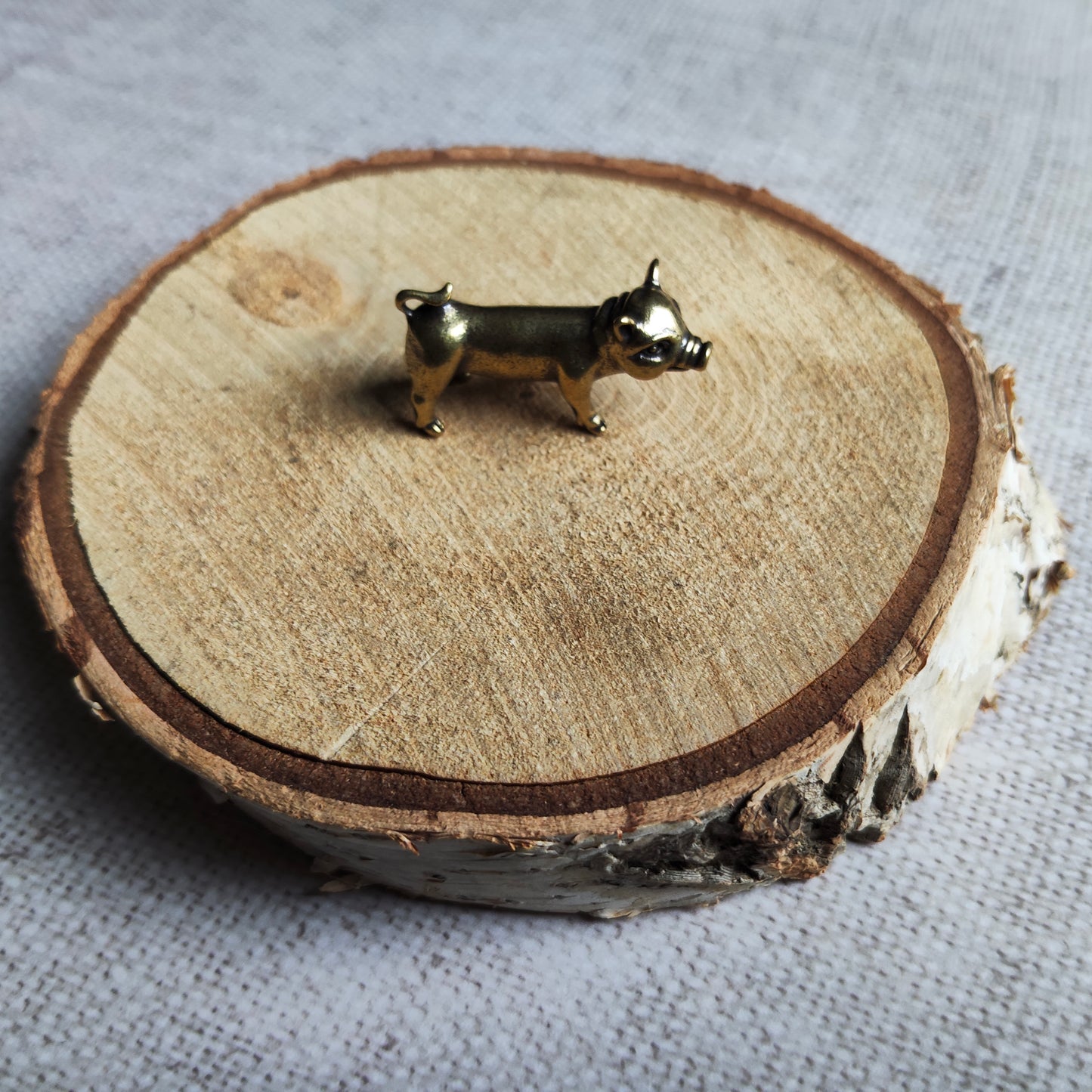 Cochon figurine animal laiton