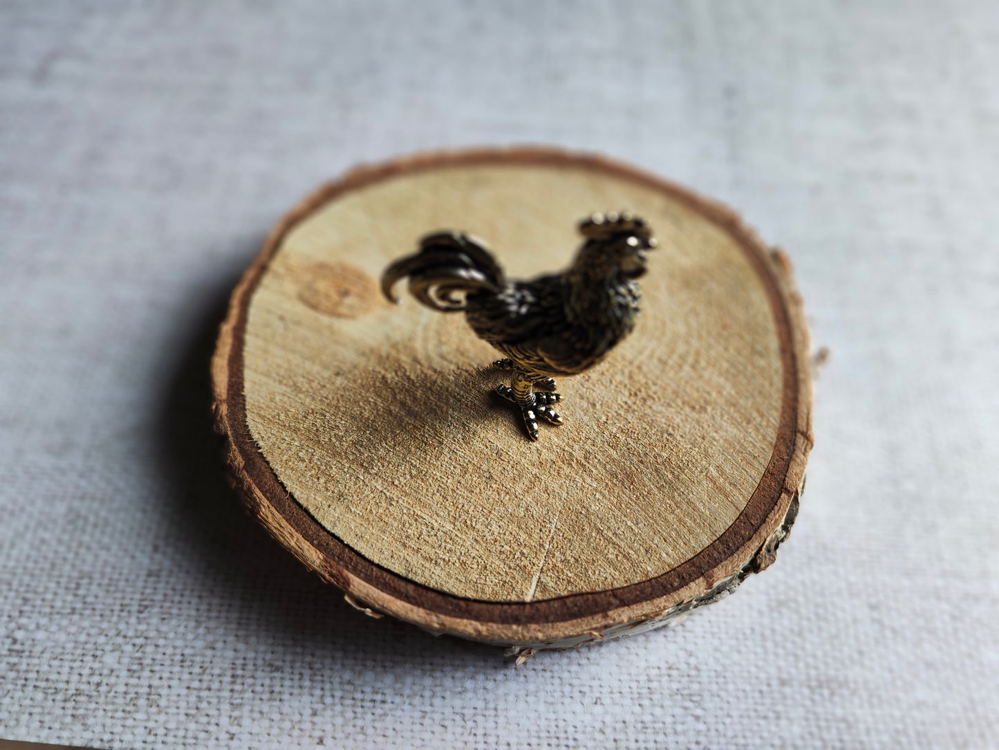 Coq animal ferme oiseau Figurine laiton