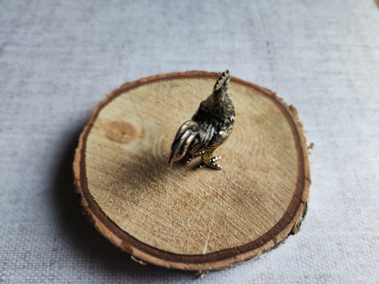Coq animal ferme oiseau Figurine laiton