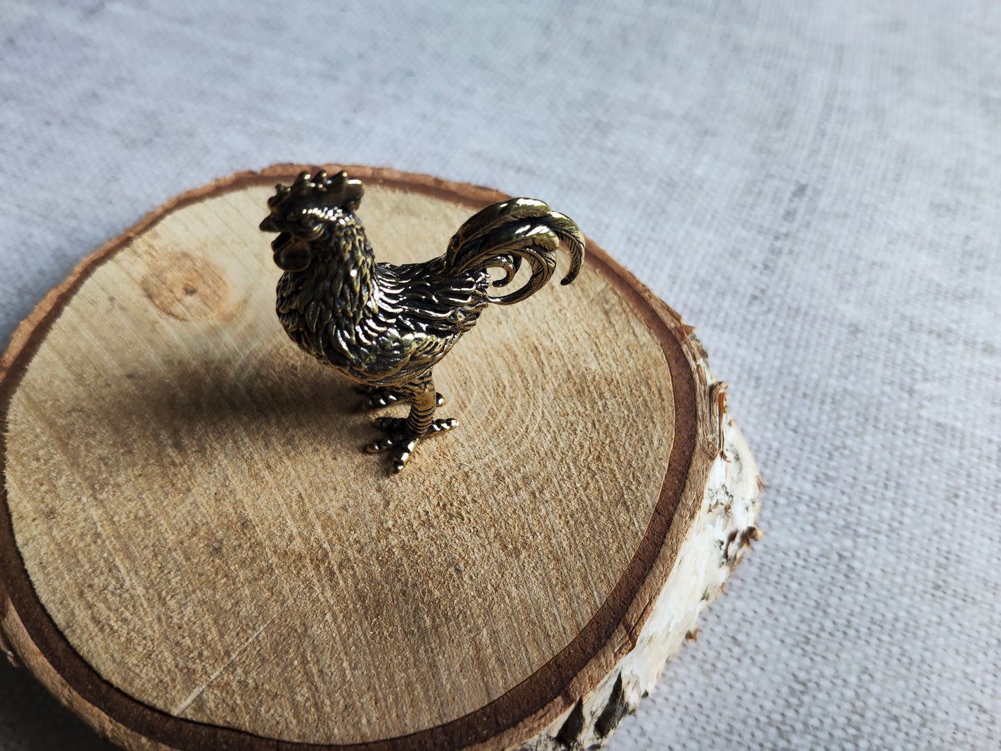 Coq animal ferme oiseau Figurine laiton