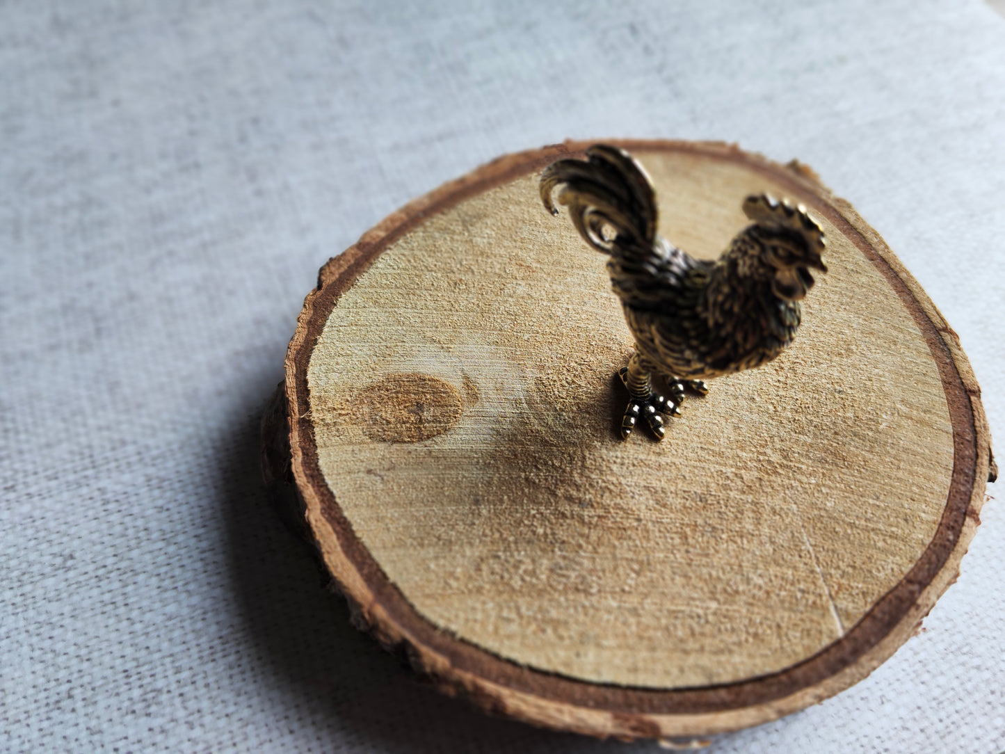 Coq animal ferme oiseau Figurine laiton