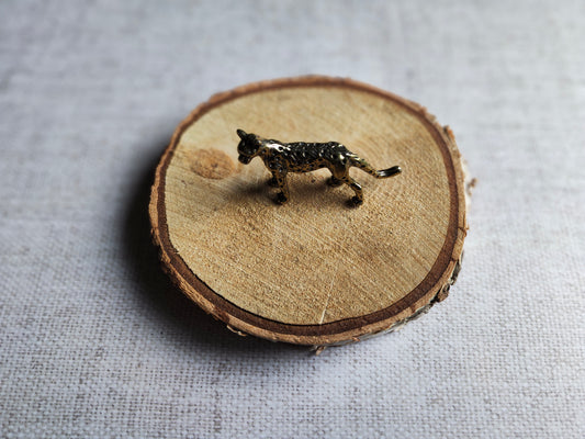 Guépard figurine animal félin Afrique laiton