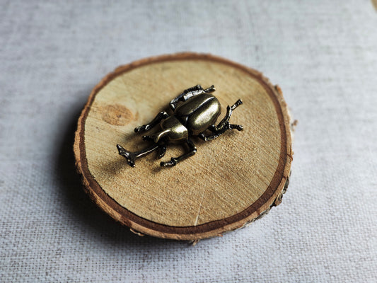 Scarabée à corne Insecte Animal Figurine Laiton