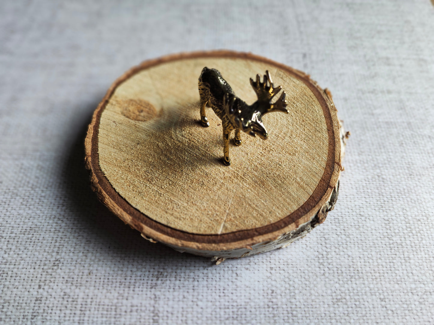 Elan figurine animal forêt laiton