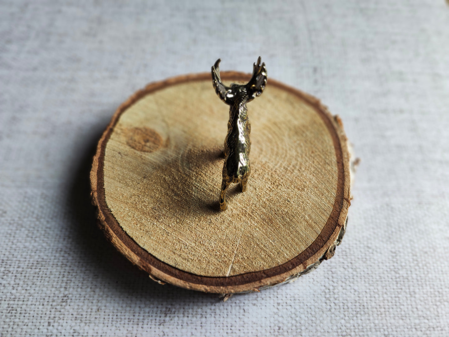 Elan figurine animal forêt laiton