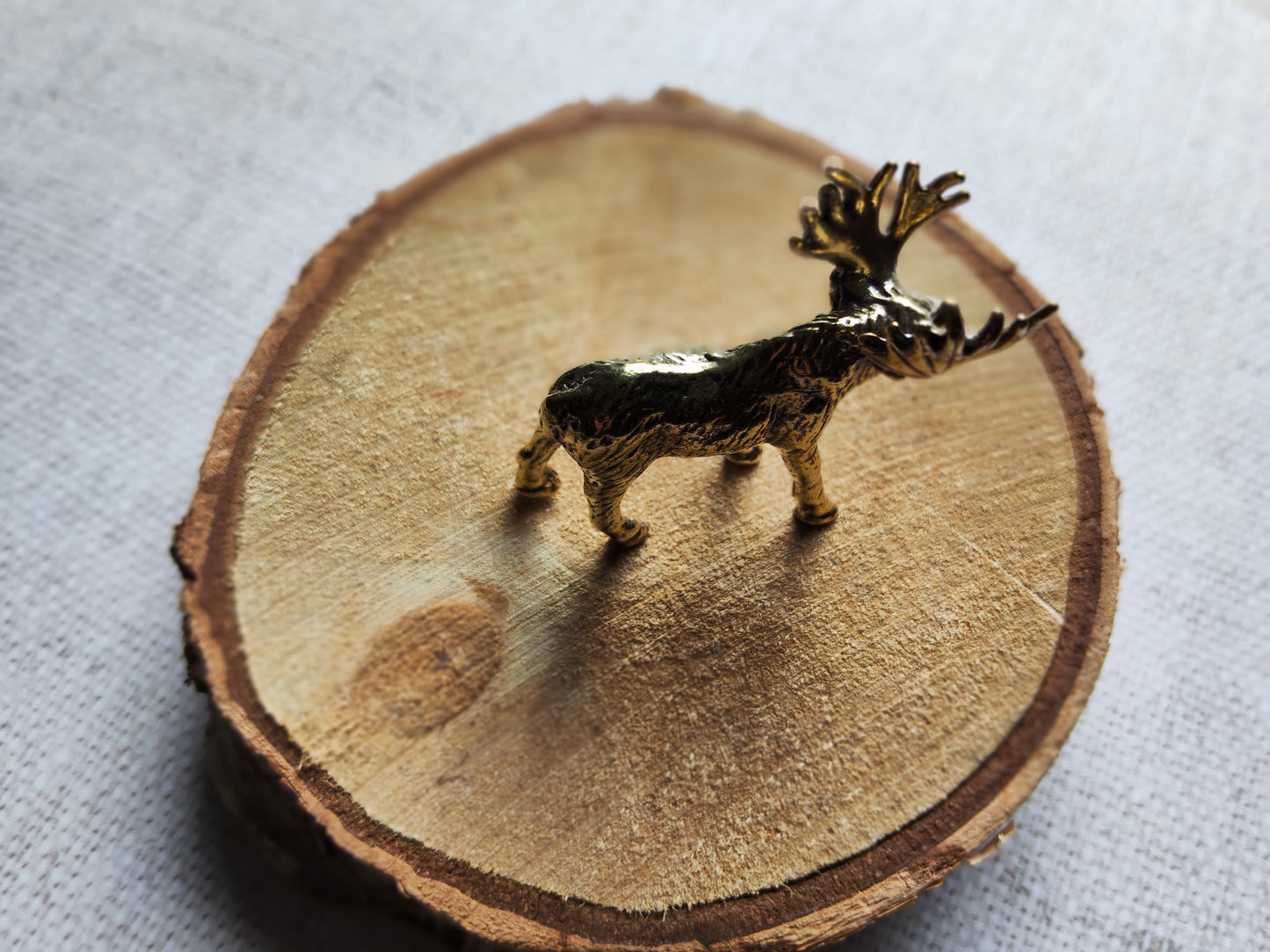 Elan figurine animal forêt laiton
