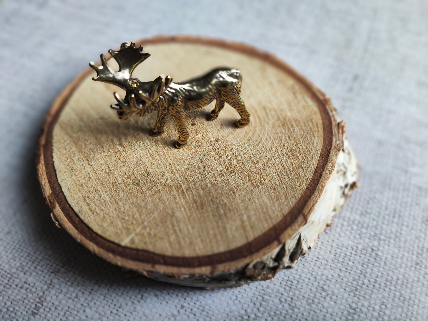 Elan figurine animal forêt laiton