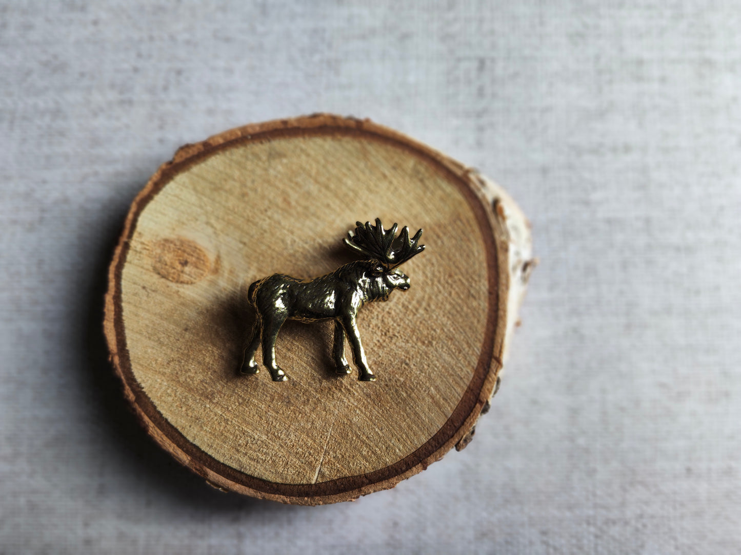 Elan figurine animal forêt laiton