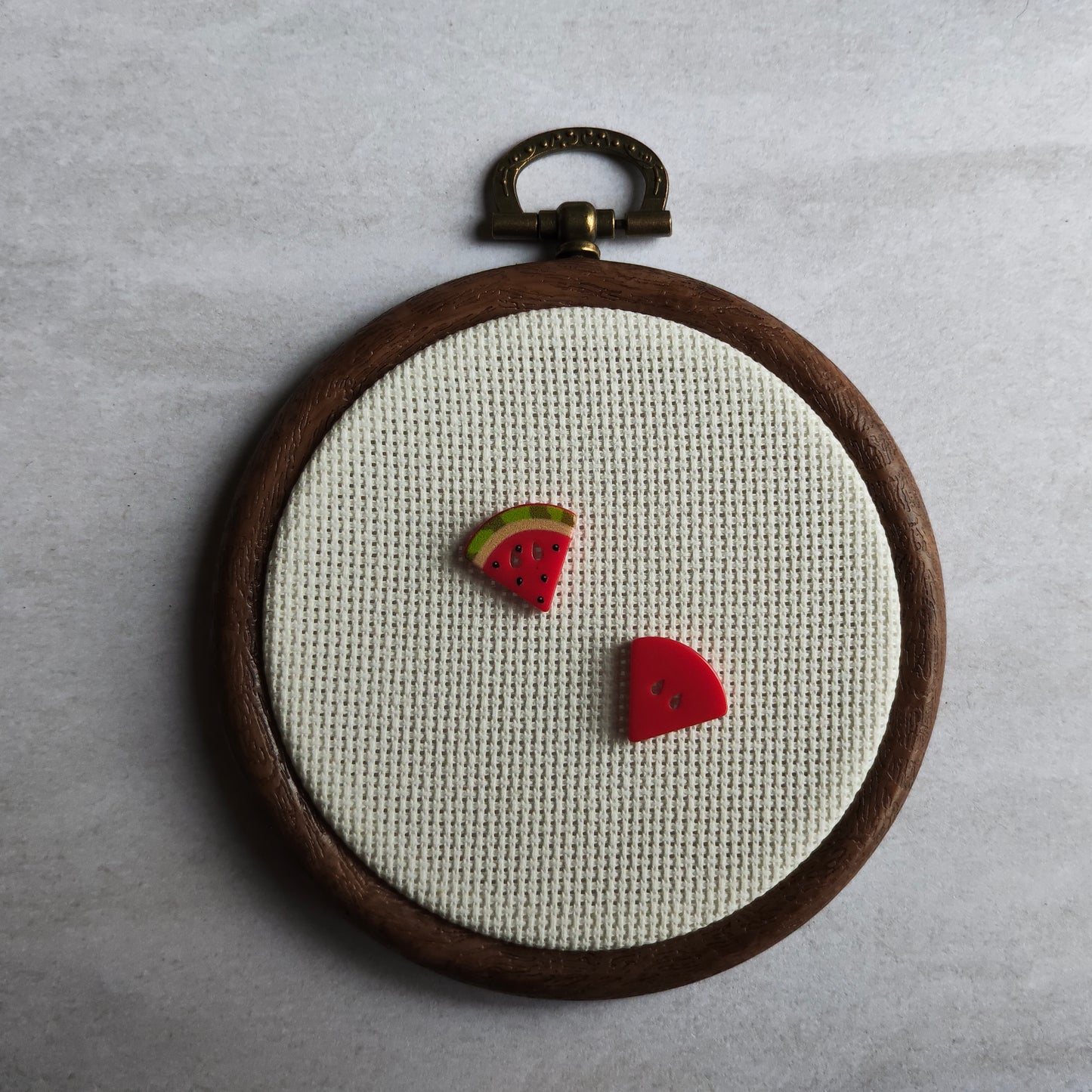 Boutons pastèque rouge fruit saison été