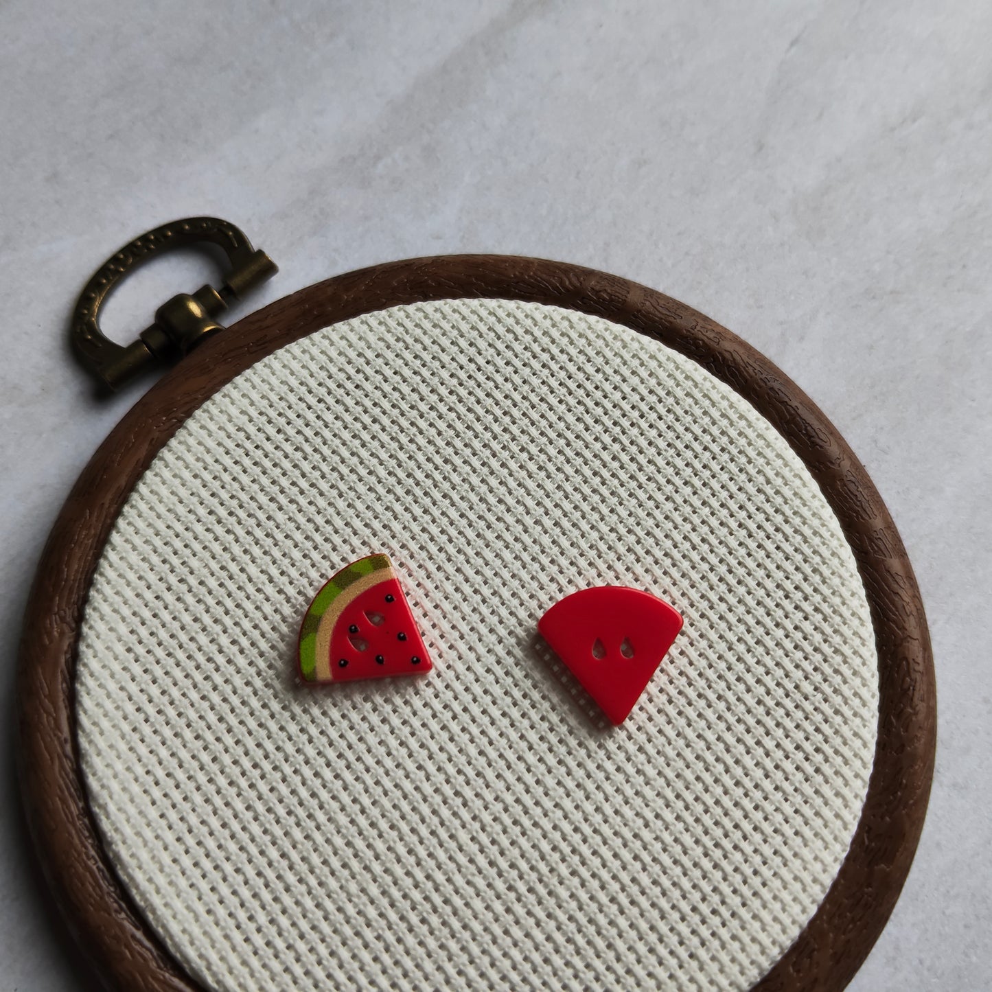 Boutons pastèque rouge fruit saison été