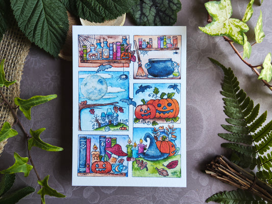 Carte Halloween – Moodboard d’Octobre Magique