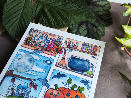 Carte Halloween – Moodboard d’Octobre Magique