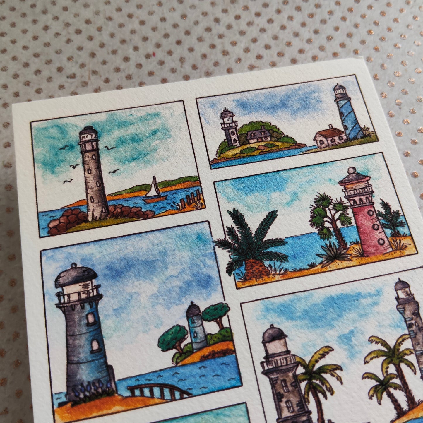Carte Moodboard Phare – Bord de Mer Breton