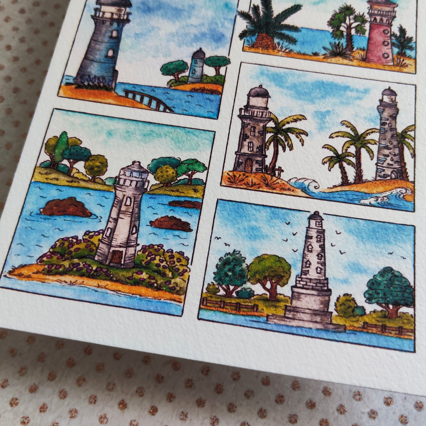 Carte Moodboard Phare – Bord de Mer Breton