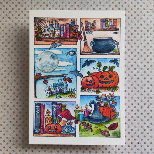 Carte Halloween – Moodboard d’Octobre Magique